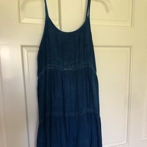 indigo  dress/beach cover up